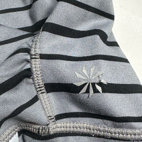 Athleta Relay Striped Leggings, Black & Gray, Size M, Running, Yoga, Athleisure - Picture 15 of 15